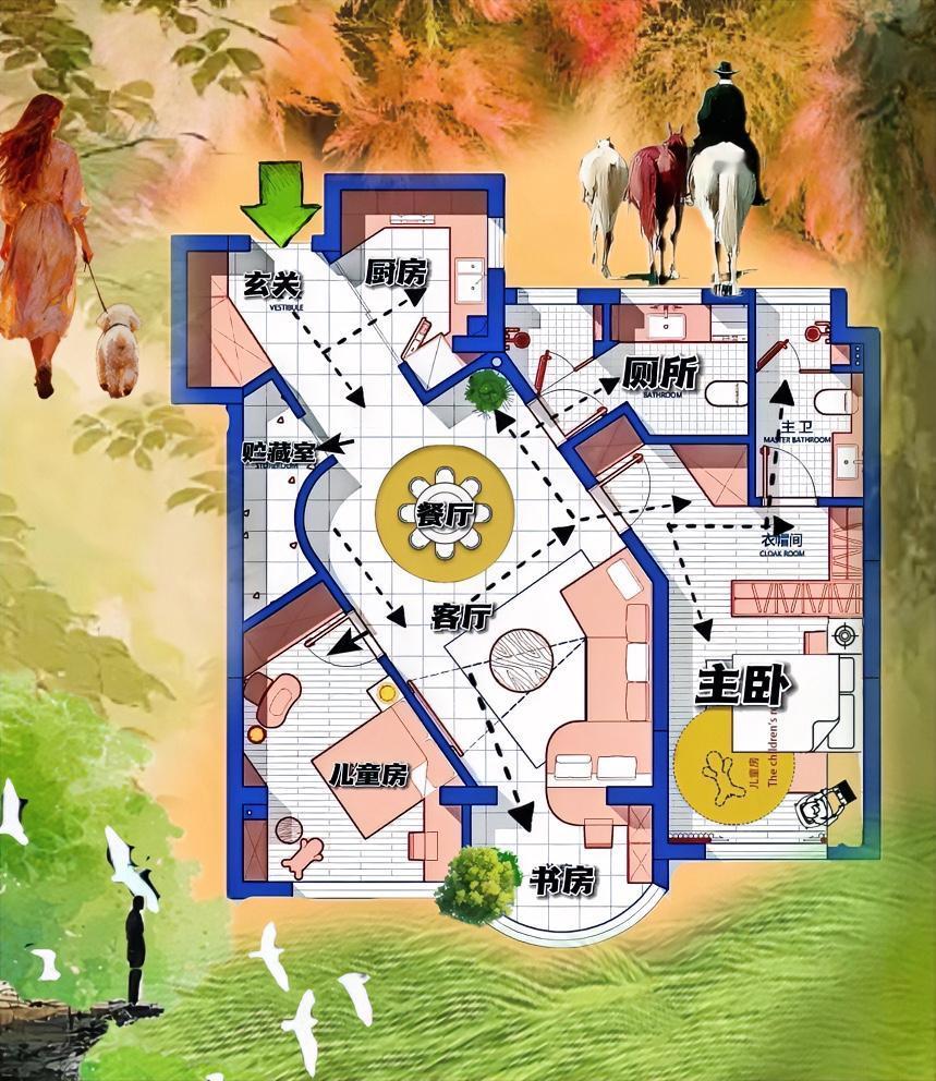 这个一房千面，布局真是太好了，勤俭持家的韵味越来越浓，动线超灵通，格局又美又飒的