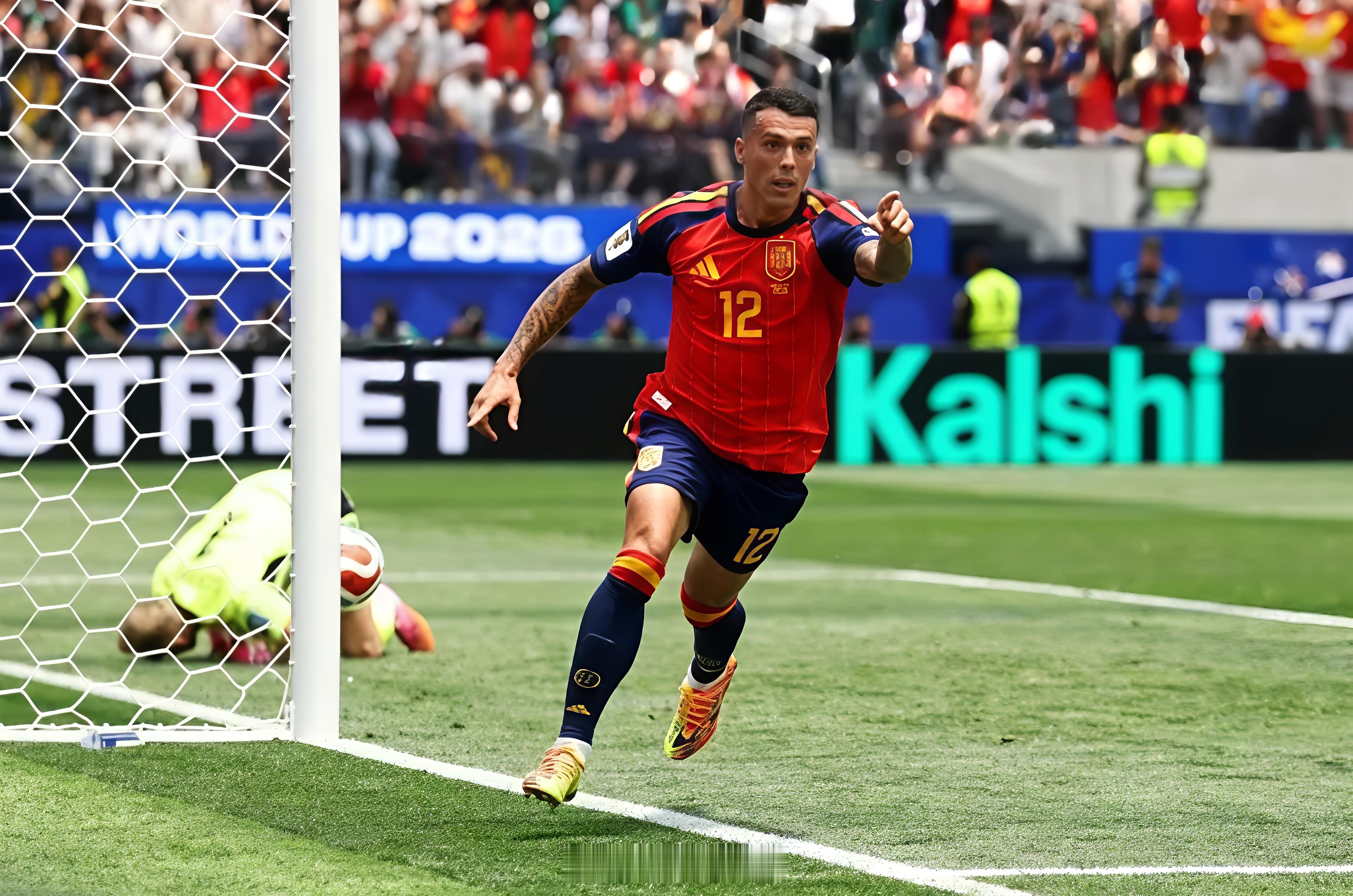 波罗头槌破门，巴埃纳送助攻！西班牙2-0领先奥地利！⚽🇪🇸2026世界杯西班