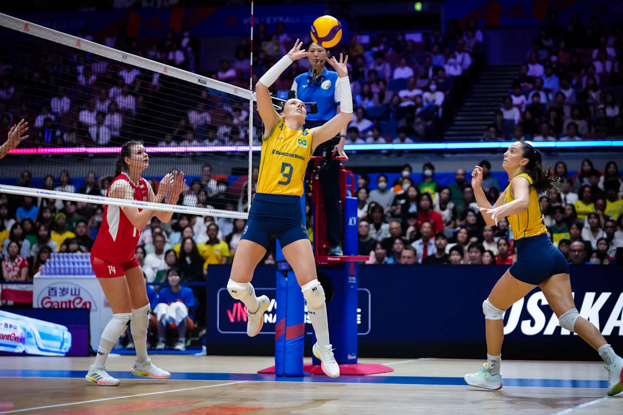 2026世界女排联赛 巴西女排3-1战胜波兰女排（25-20，23-25，25-