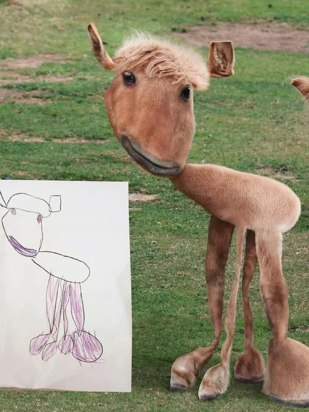当孩子画的小动物被爸爸具象化后…😯 ​​​