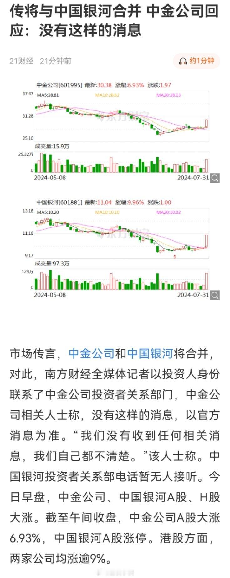 传银河和中金合并，感觉要是没有小作文，咱们市场说不定啥时候就没了[允悲][允悲]