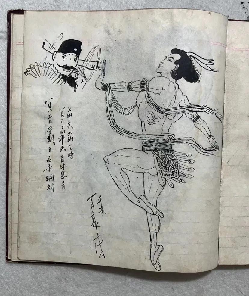 40年前爸爸的速写本
我爸不是画画的，没学过一天美术。我小时候无意间翻开了这本我