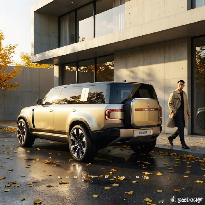 糖总发的享界硬派SUV的假想图讲真，要感谢保时捷和路虎都是自身难保的状态... 