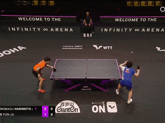 手心手背都是刺，好样的台林[赞]！
第二局林昀儒从4-6直通11-6，加上第一局