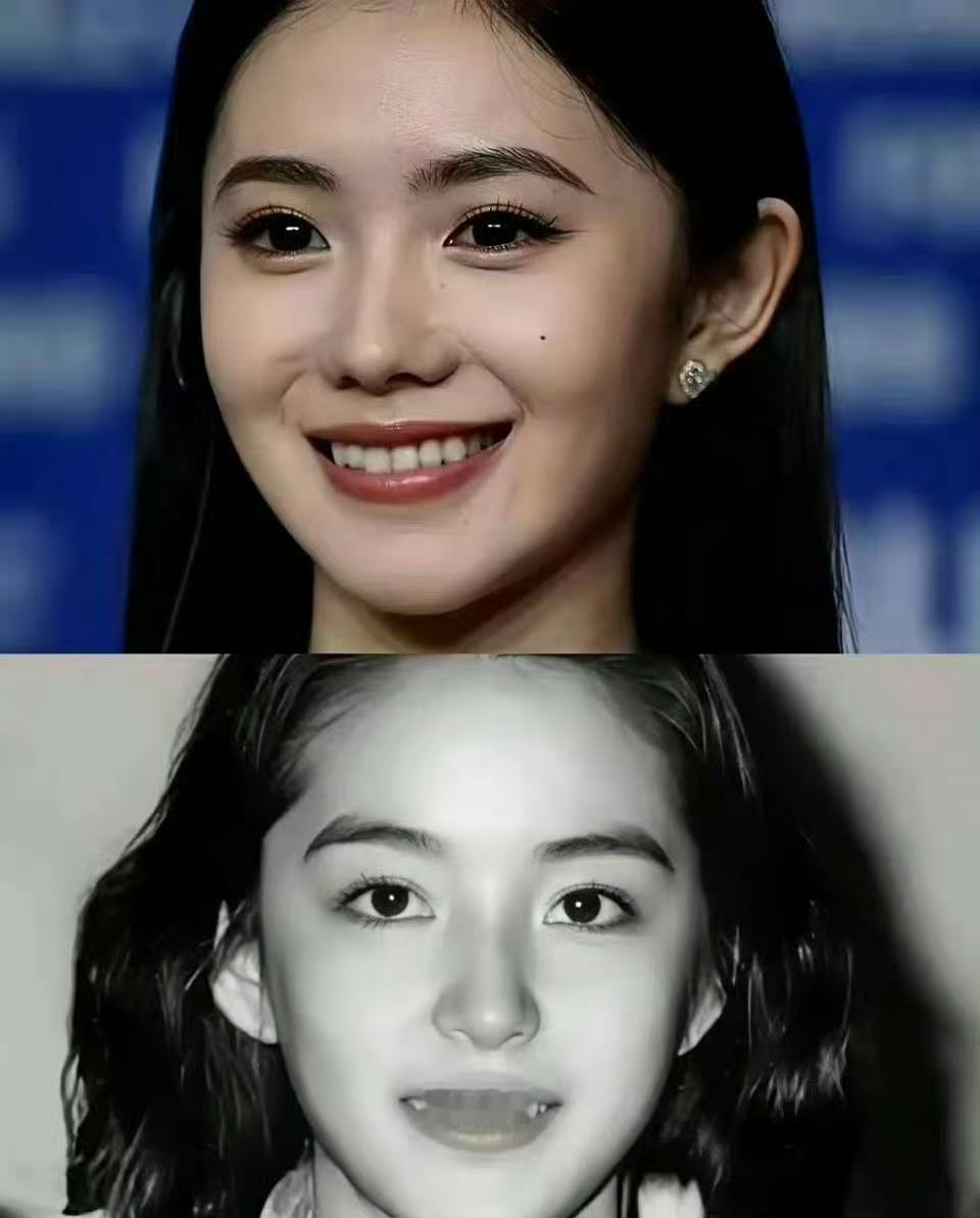 发现大美女之间眉眼总是相似的……光看眉眼刘浩存和林青霞还是有点像的 