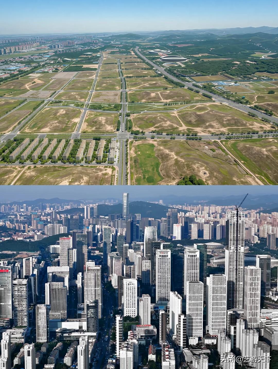 济南东CBD对比图