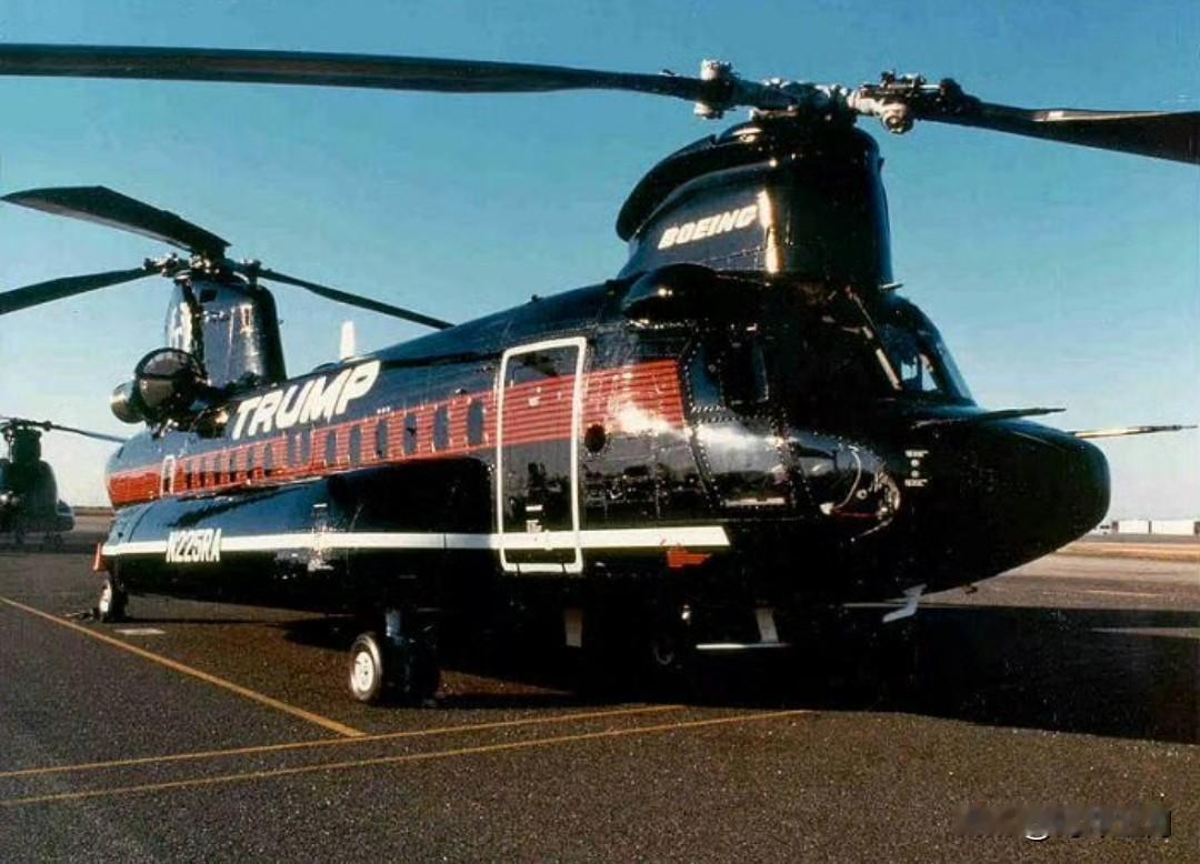 1990 年，一架由特朗普航空（Trump Air）运营的波音 234 “支奴干