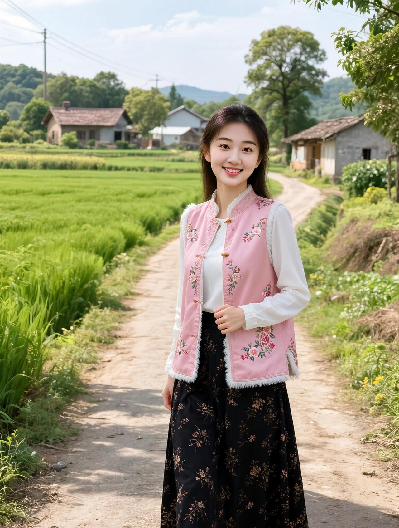 中式街拍 抖音ai创作 高颜值