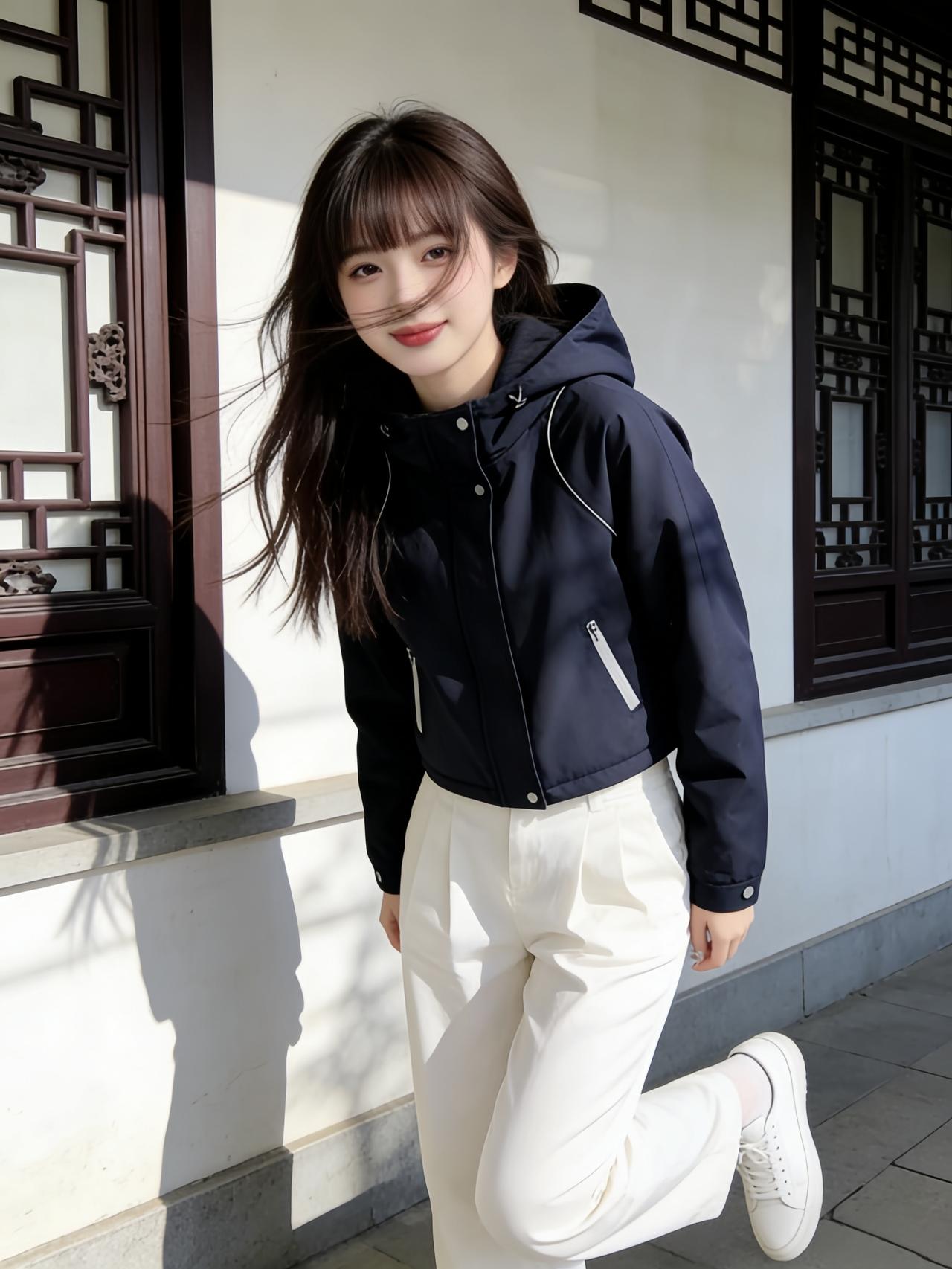 远山如黛，近水含烟，天地间似被一层轻柔薄纱笼罩，朦胧又诗意。青石小径蜿蜒向前，青