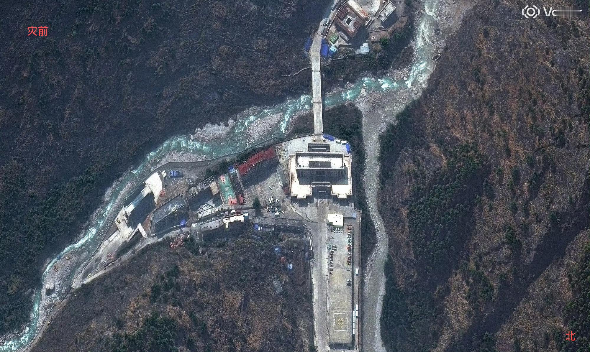 【西藏吉隆泥石流】2024年，央视空中视角下的吉隆口岸[祈祷][祈祷] ​​​