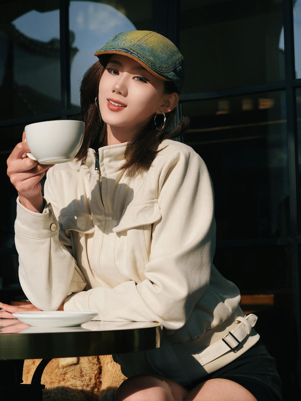 惠山古镇咖啡馆太好拍了摄影约拍 女生拍照姿势 人像写真 长腿女神