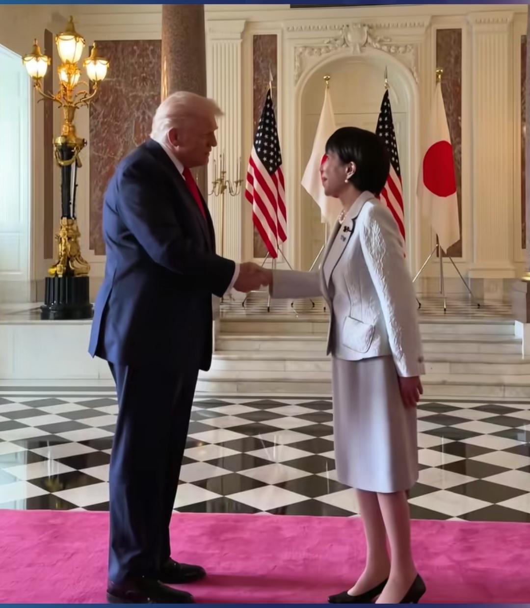 特朗普前脚离开吉隆坡，后脚就去了日本。被高市早苗一句