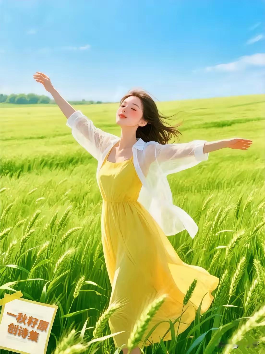 捣练子·田园春野
麦浪涌，柳含烟，
红紫芳菲满山川。
松底莺啼溪水响，
田家笑语