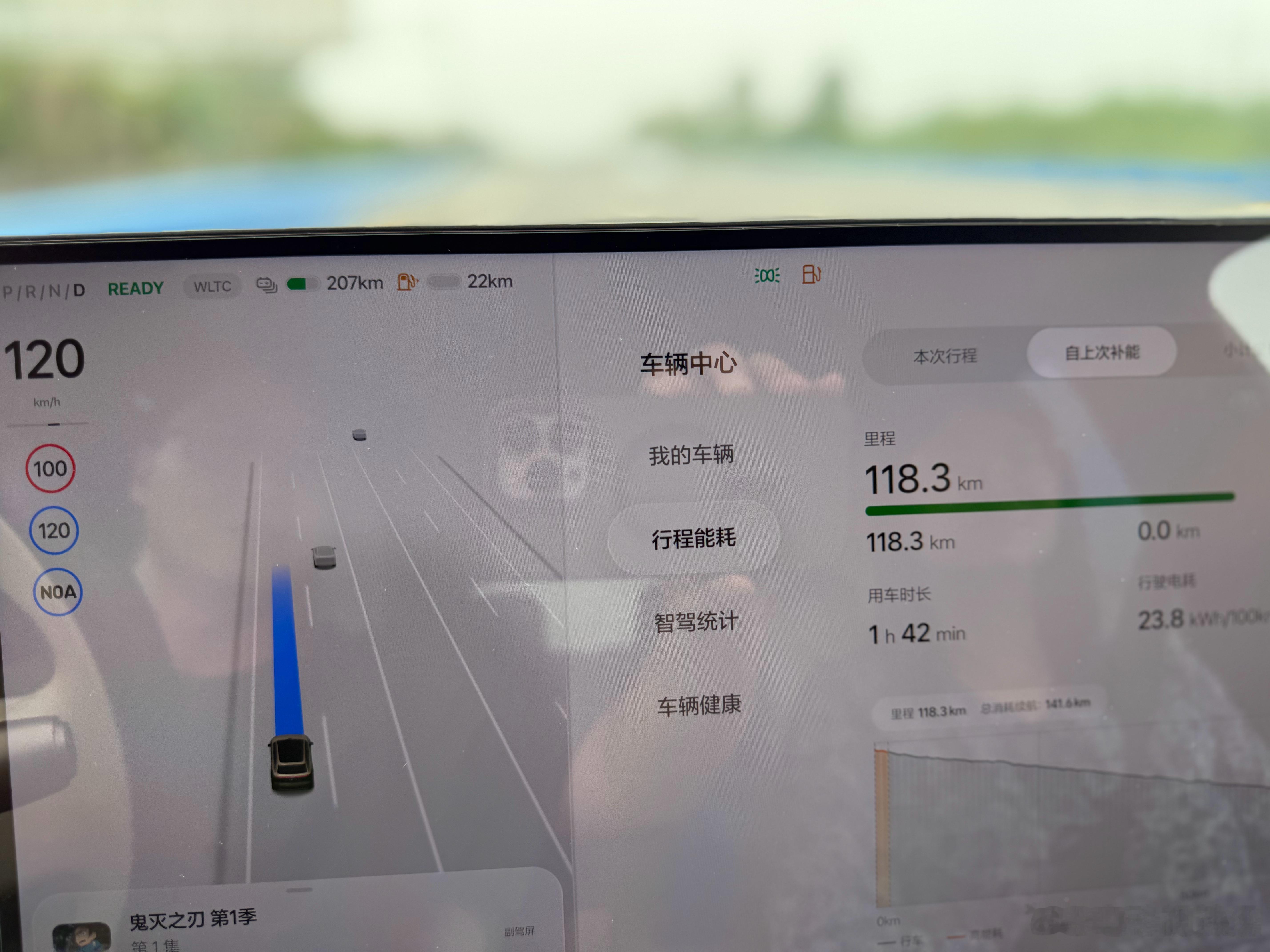 理想L9Livis的纯电续航WLTC是350公里，用车1小时42分钟，其中停车1