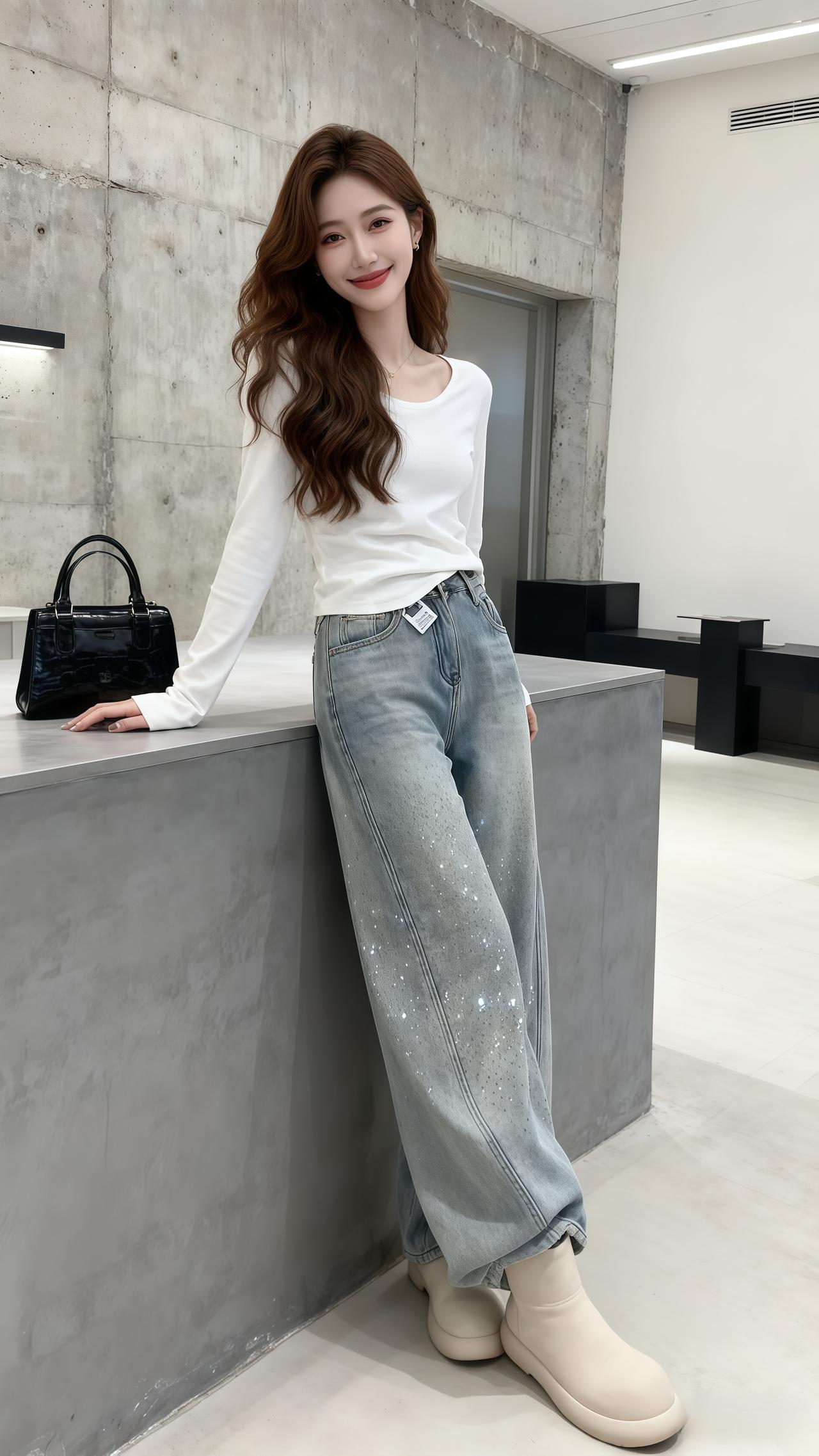 穿搭牛仔裤 今天穿什么 裤子 时尚