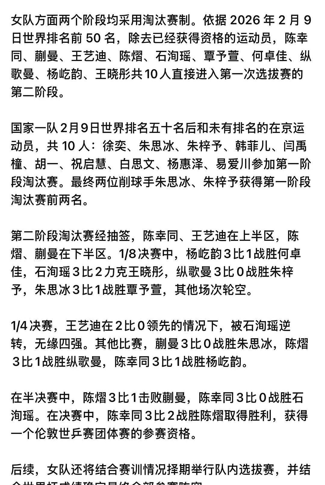 19岁陈熠4-0干翻陈幸同！连破桥本三连败魔咒！
你敢信？之前她碰日本削球手桥