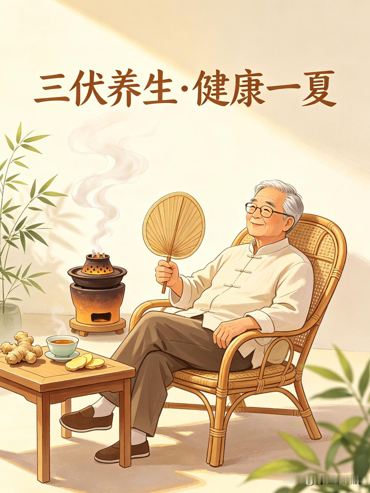 别觉得三伏养生是年轻人的事，这些事咱们中老年人更要懂
 
三伏天是养阳排寒的好时