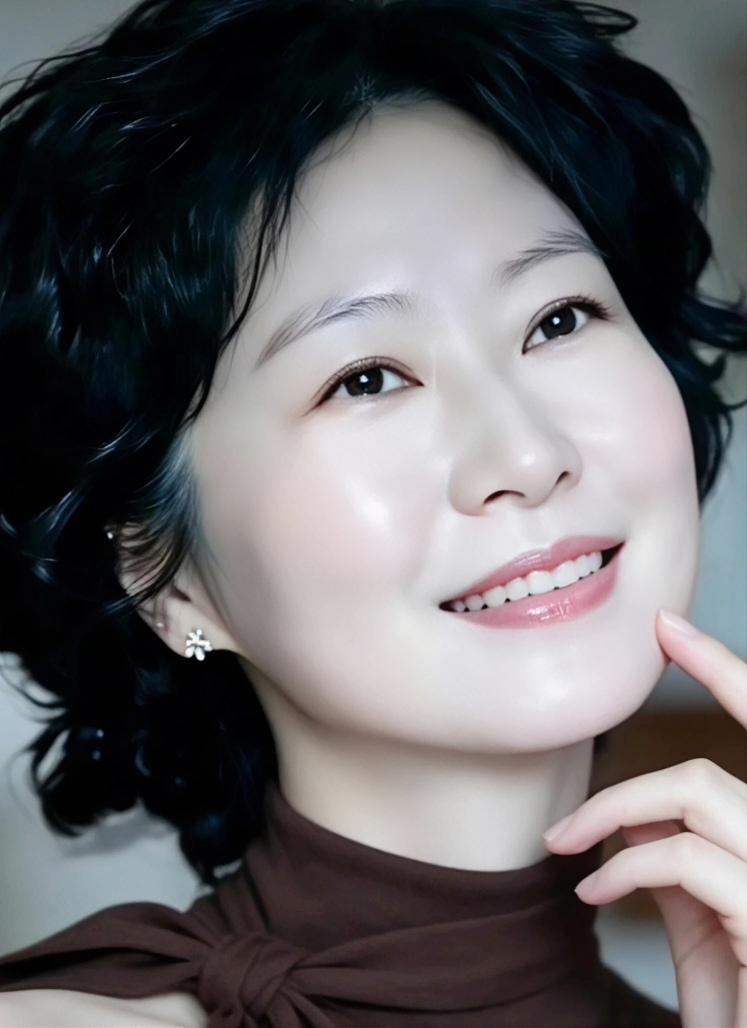 这笑容好甜，像冬日里的阳光。