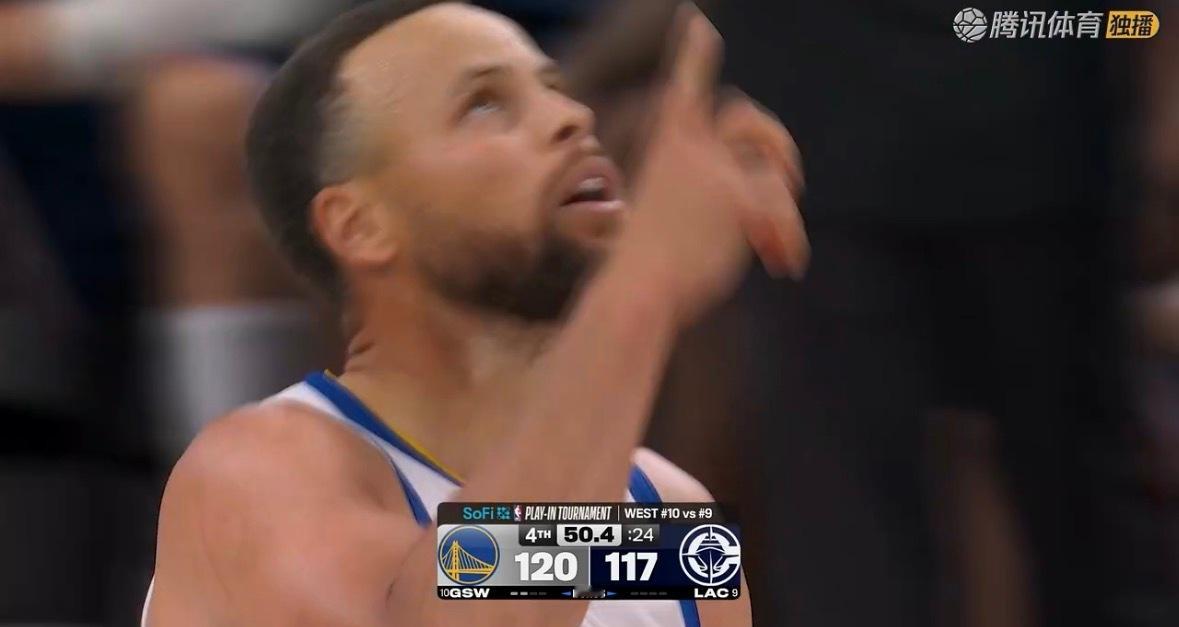 牛逼是真牛逼！库里式三分，真的准！帮助勇士领先快船三分，老将 勇士vs快船