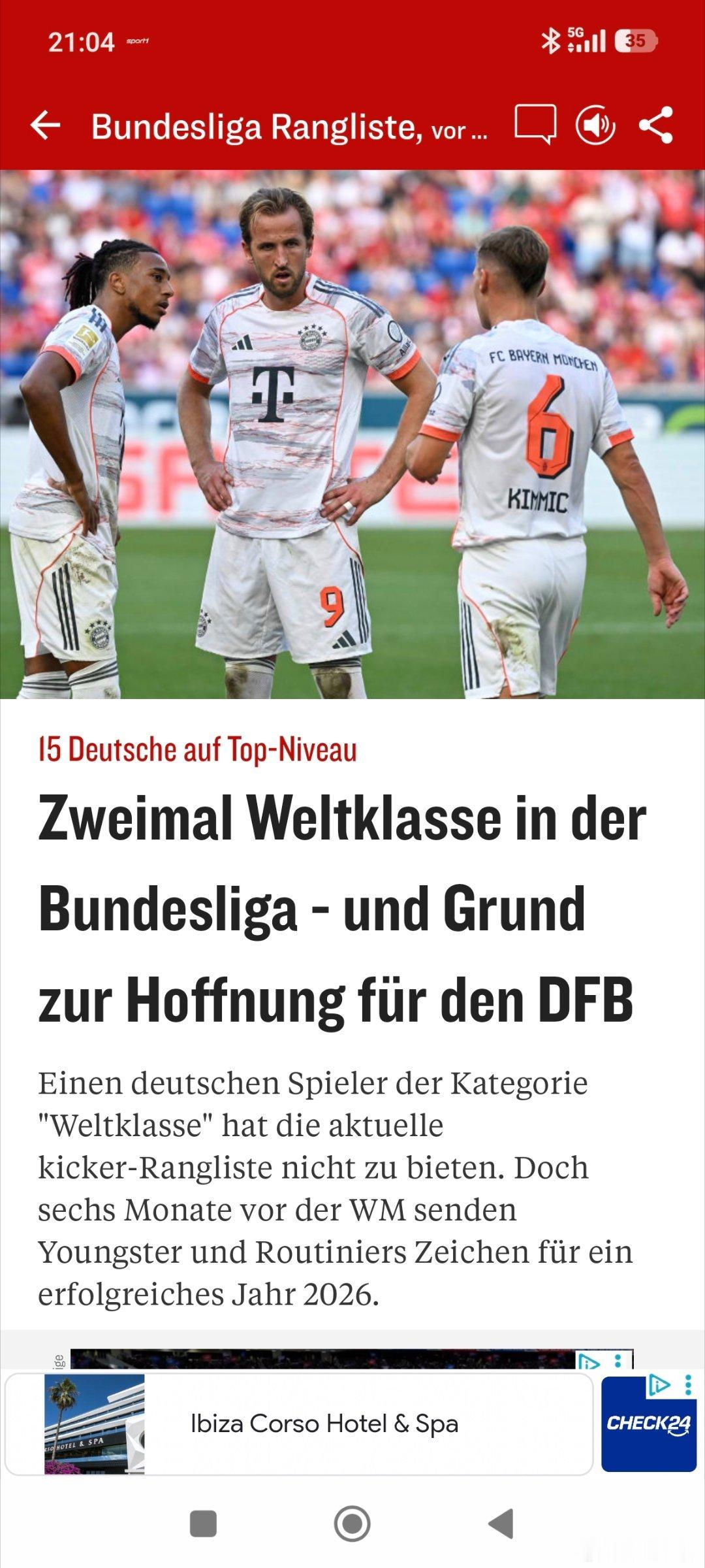 [踢球者半年评级：两个世界级］踢球者每半年举行的德甲/德国球员评级揭晓，有两名世