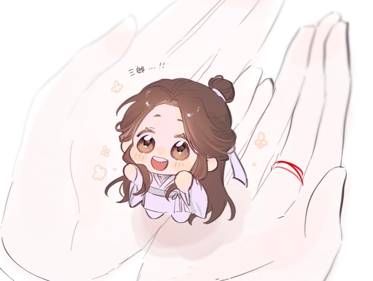 #天官赐福##花怜#怜宝好可爱！狠狠的吧唧一口[哇][哇][哇]cr：tgcf_