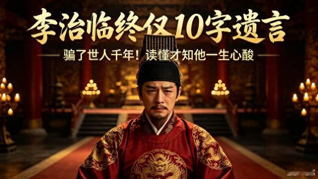 李治临终仅10字遗言，骗了世人千年！读懂才知他一生的隐忍与心酸