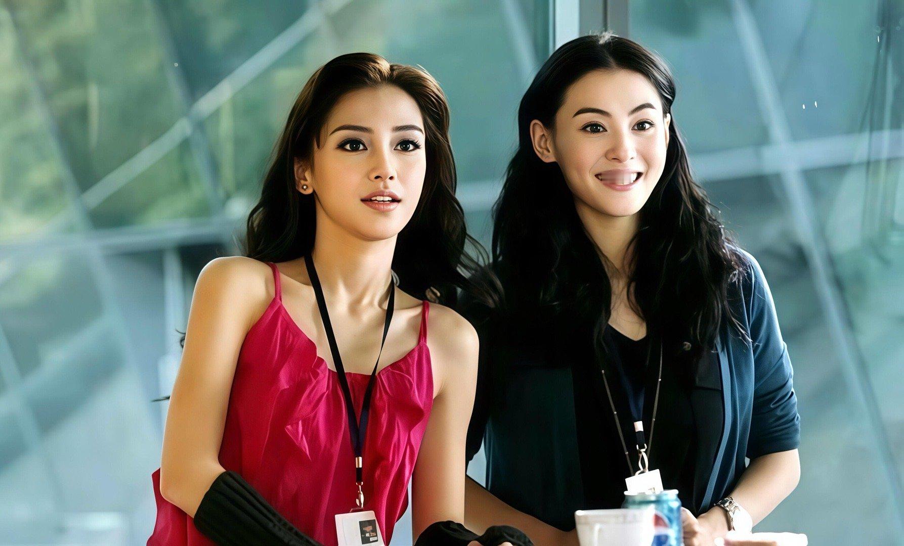 Angelababy张柏芝同框，这种场合ab更稳，表情不会走形 ​​​