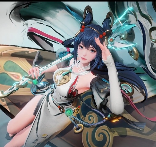 好美哦阿离！#公孙离离恨烟水墨皮肤##公孙离水墨武侠皮肤##王者荣耀# ​​​
