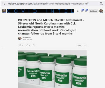 最新文章：伊维菌素和甲苯咪唑治疗案例——一位56岁的北卡罗来纳州慢性淋巴细胞白血
