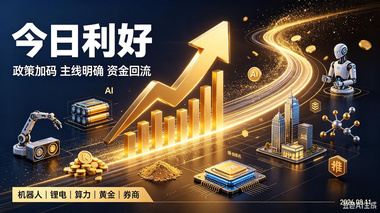 2026年8月11日（周二）今日利好汇总
 
风险提示：资讯仅为公开信息整理，不