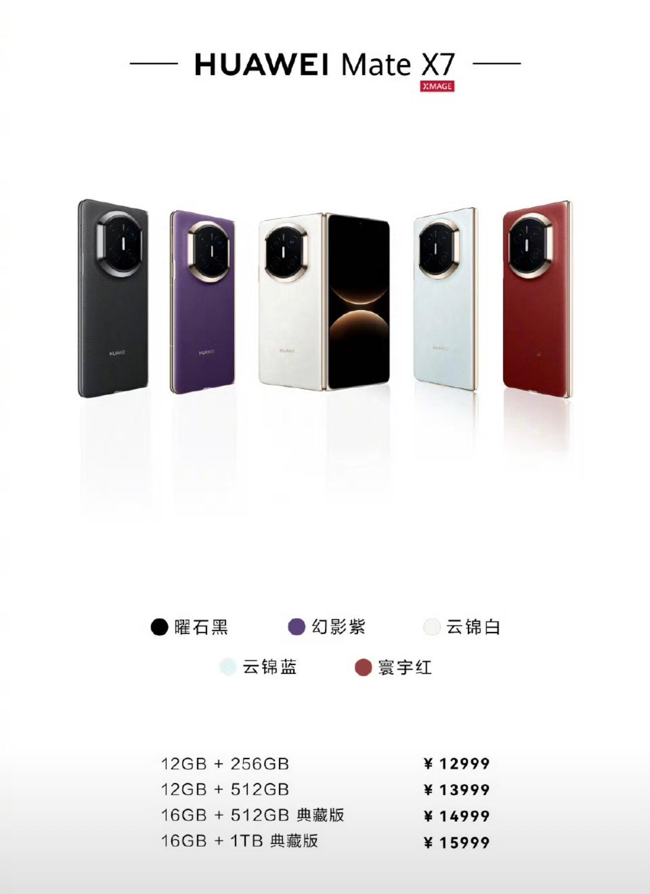 折叠屏集大成之作——华为Mate X7，还是一如既往的火爆呀！线下门店都是看折叠