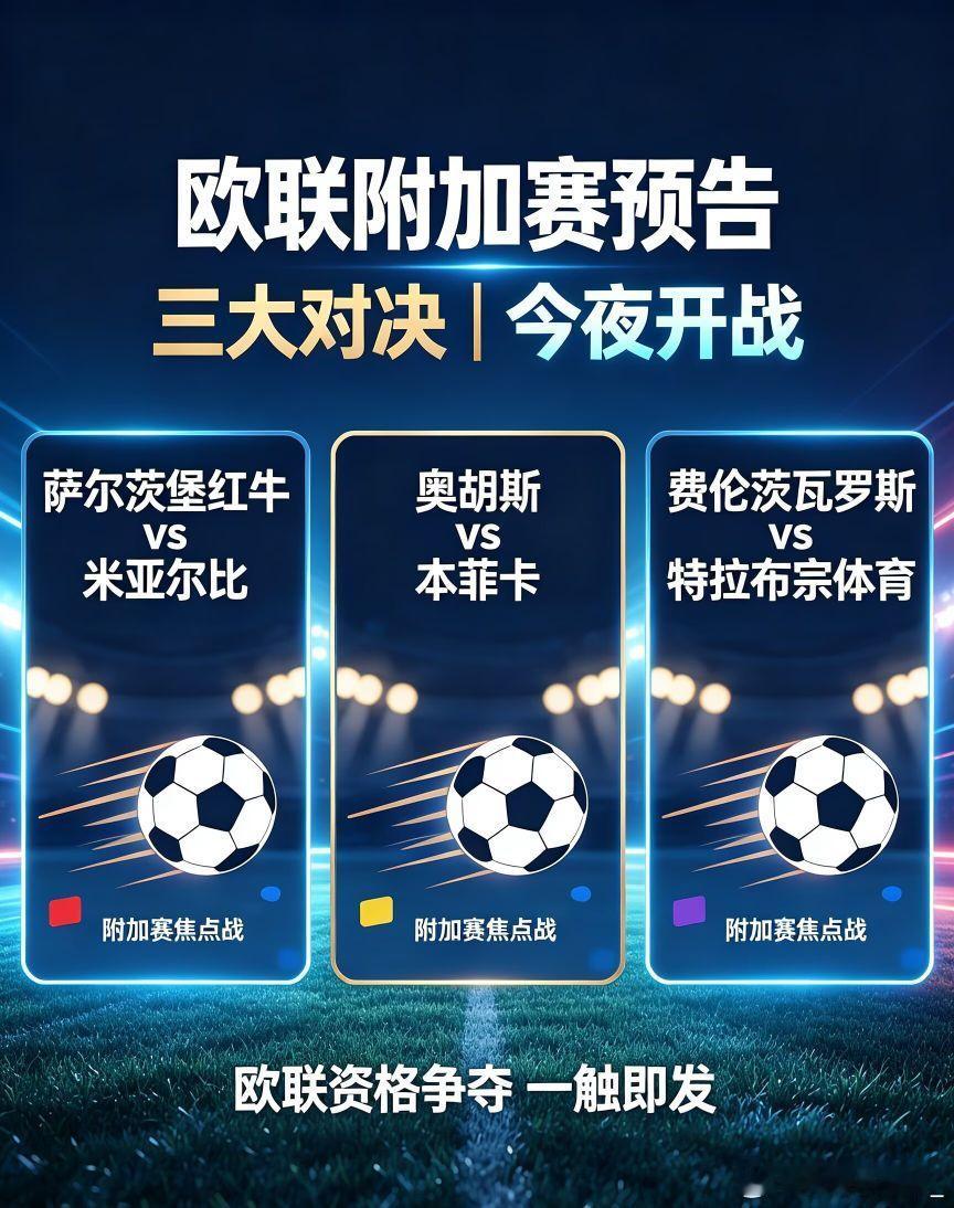 ｜⚽欧冠赛事预告⚽｜联赛：周四---欧联---01:00球队：萨尔茨堡红牛  v