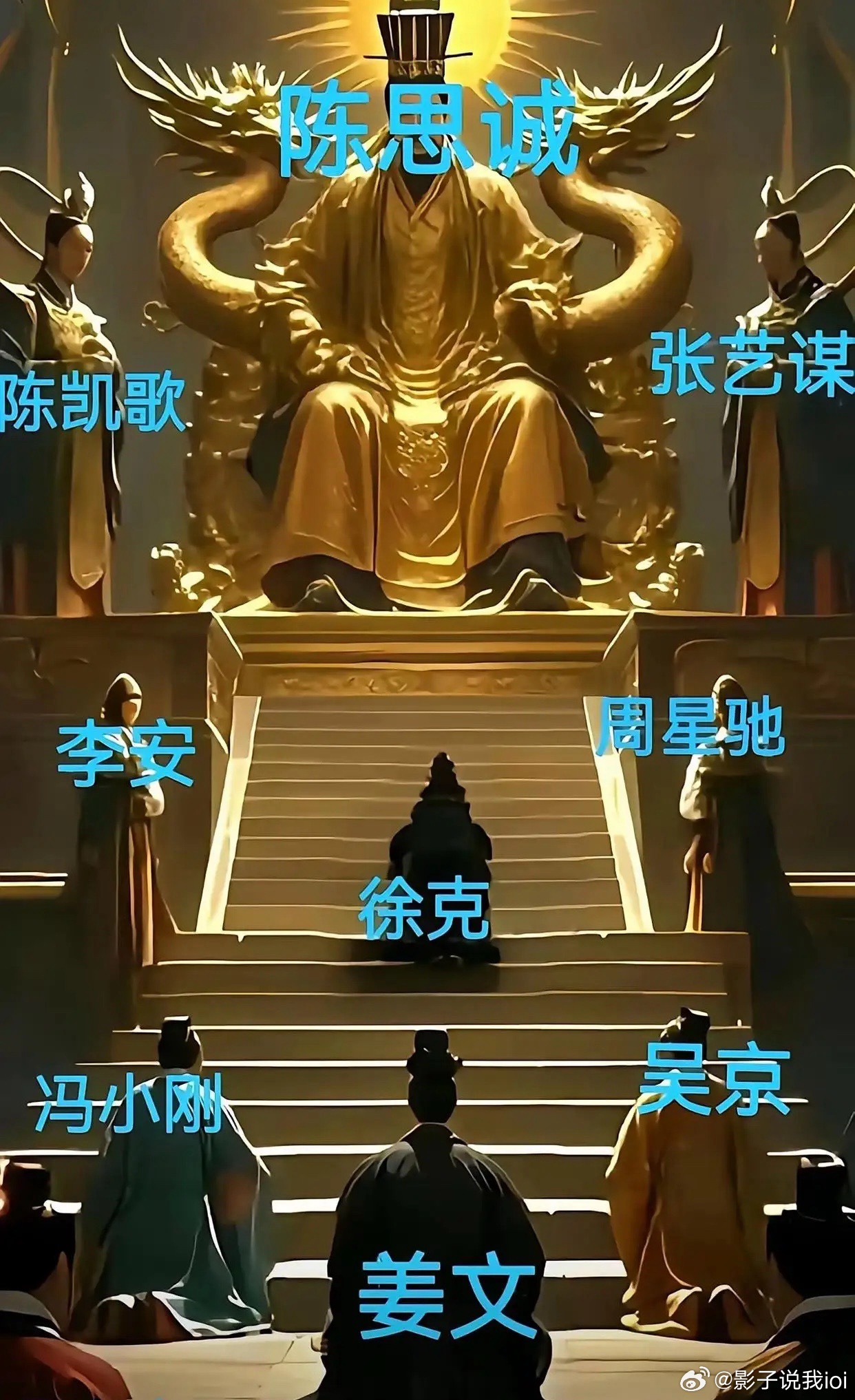 看到百度有个小伙子做了一个中国导演的排位，其实你要按票房算，陈思诚坐那确实也说得