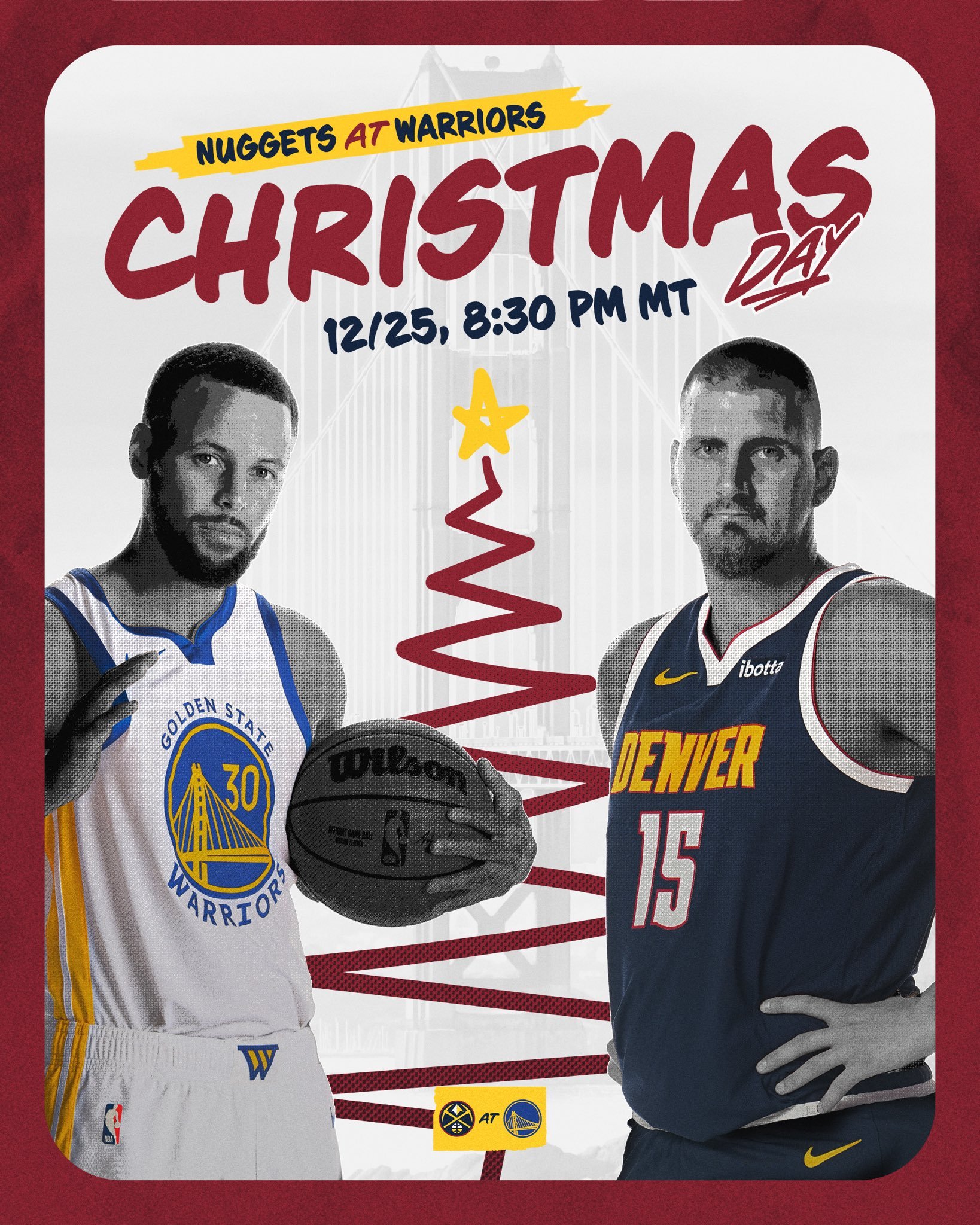 勇士今年圣诞大战🎄对手是掘金金州勇士超话创作官 nba圣诞大战