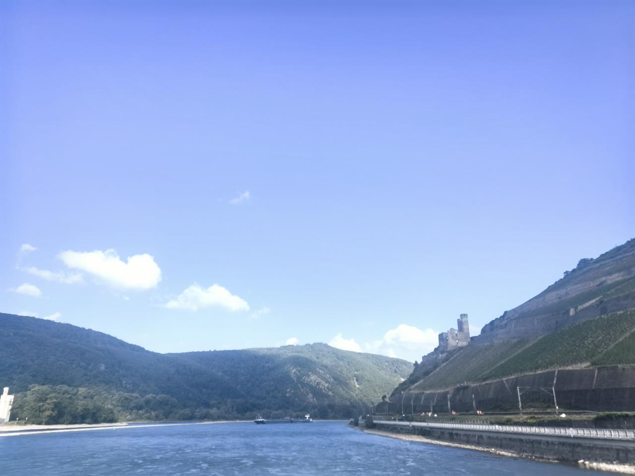 埃伦费尔斯古堡：宾根河谷水陆税关的千年废墟。坐落于世界文化遗产上中莱茵河谷吕德斯