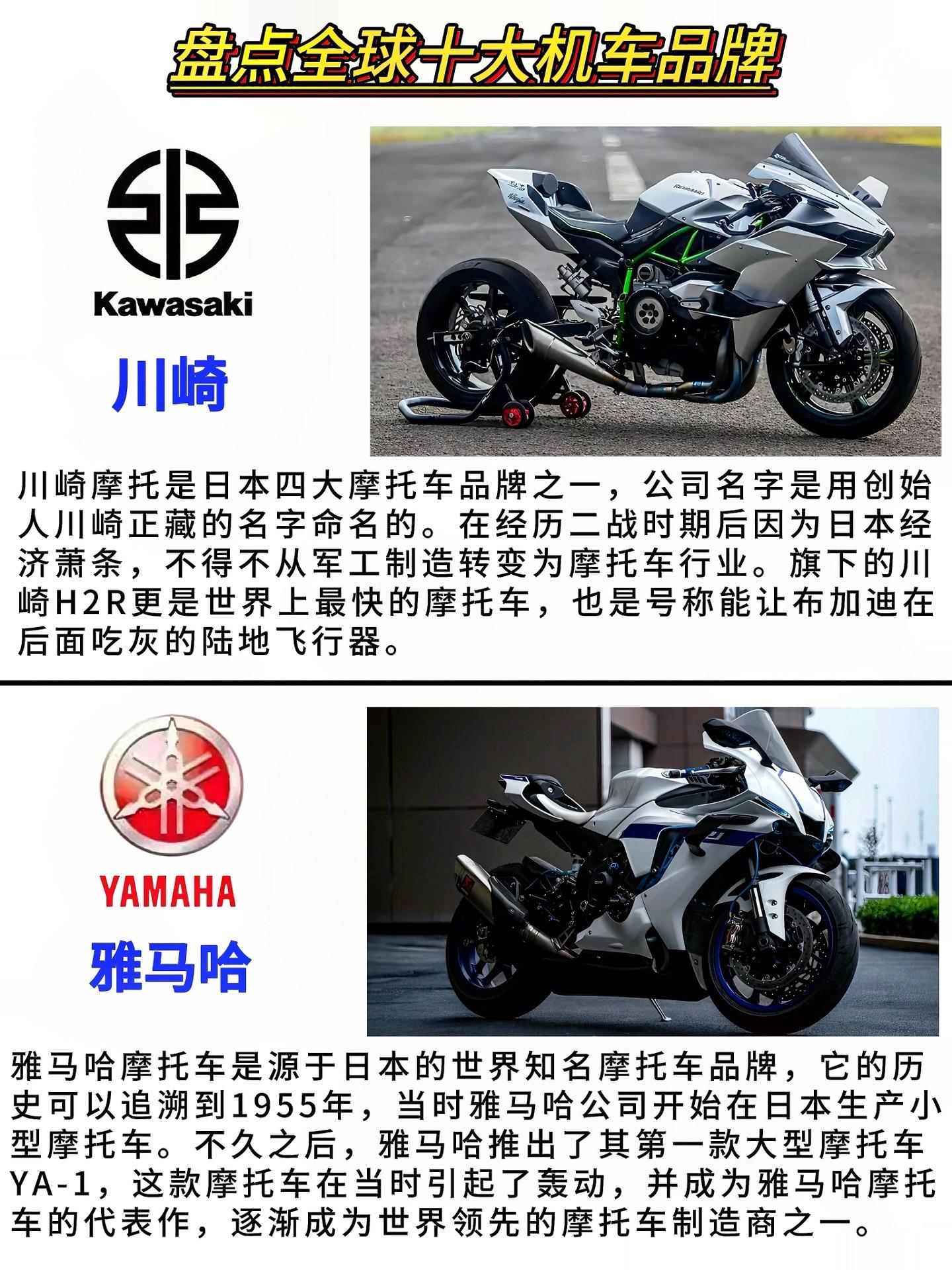 盘点全球十大机车品牌，哪款才是你的最爱？