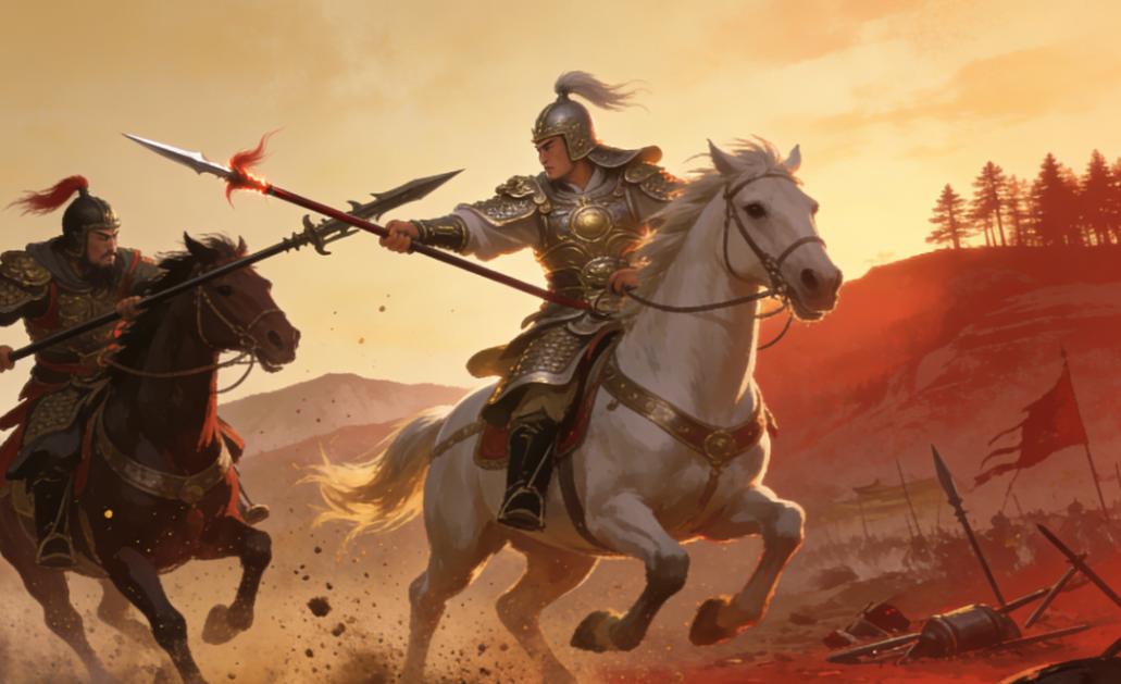 高览投降曹操后，随大军征讨刘备，张郃说：“遇见赵云务必小心。”高览说：“文丑能打