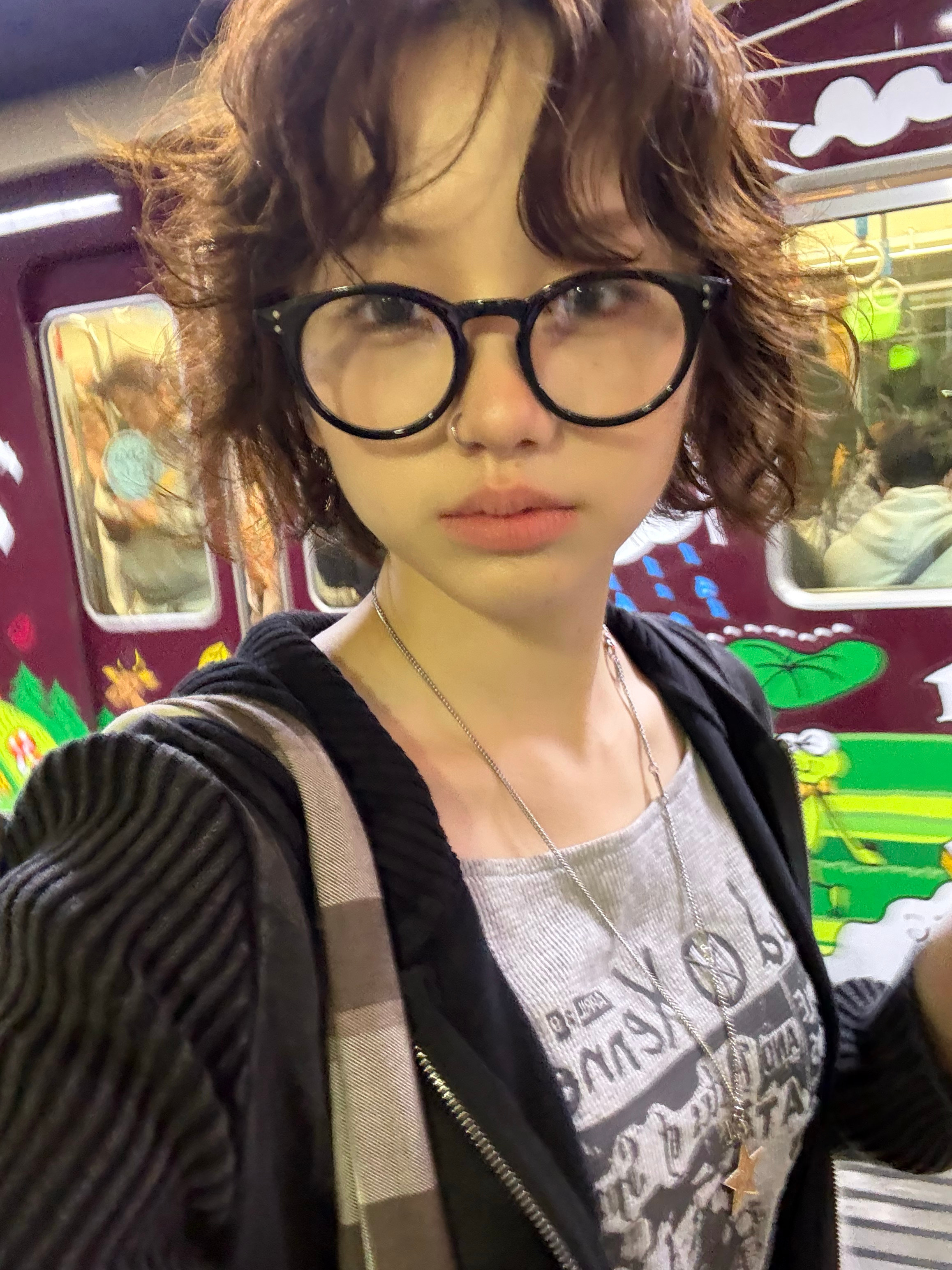在Osaka换的新发型(^o^)/日本太好了太好了盲选结果住到了非常可爱的民宿 