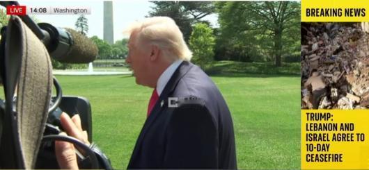 【特朗普表示，美国目前与伊朗关系非常好 “伊朗已同意不拥有核武器。他们对此表示非