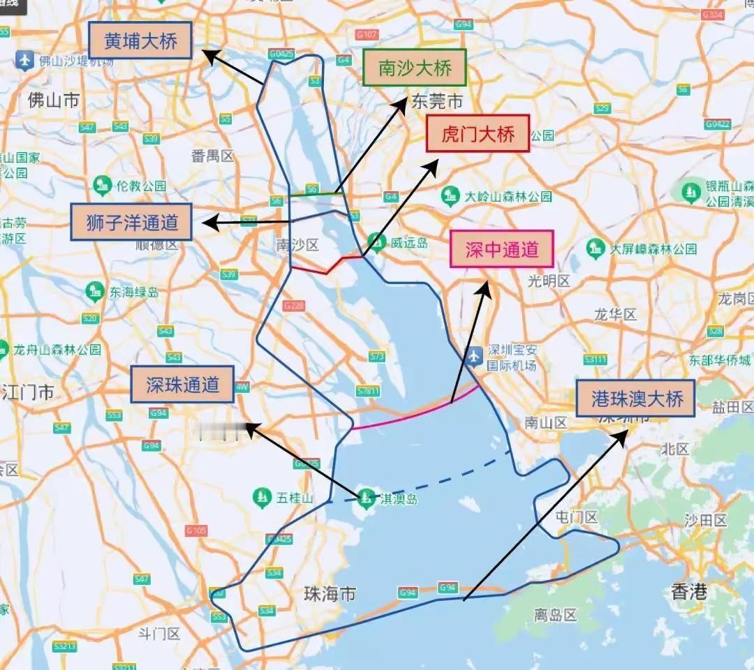 珠江口两岸互联互通的交通工程中，哪个投资价值最高？虎门大桥？南沙大桥？深中通道？