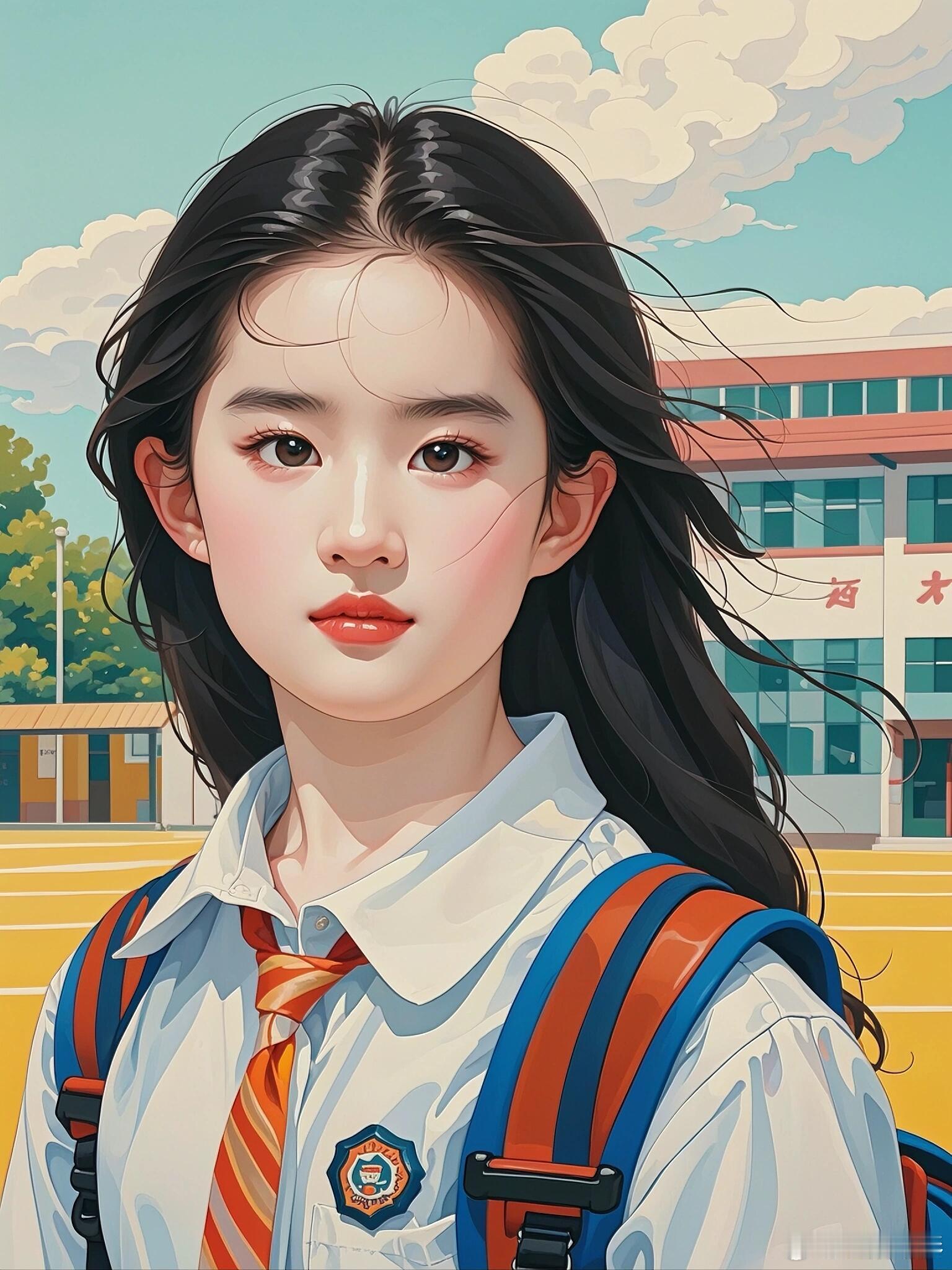 缩小版的刘亦菲。 ​​​