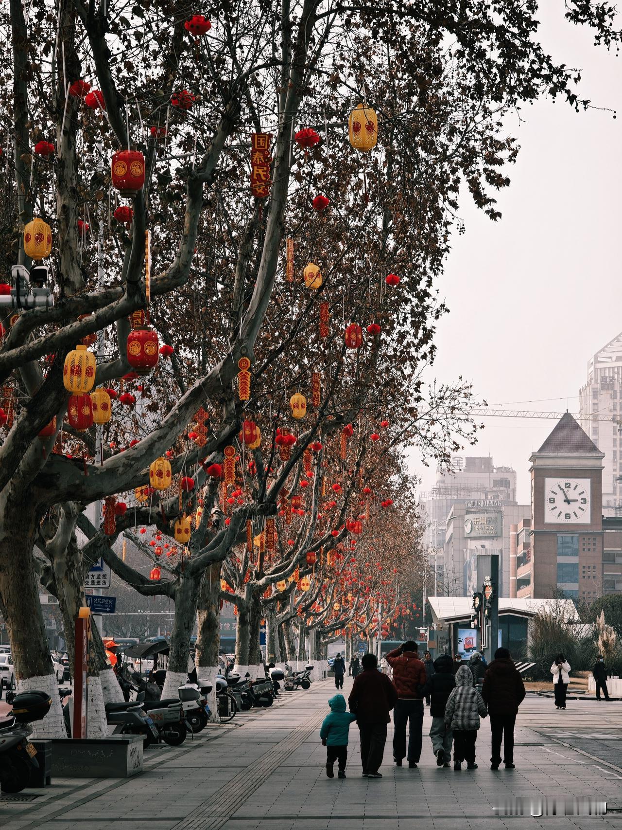 宝鸡新春装饰挂起来，年味越来越浓