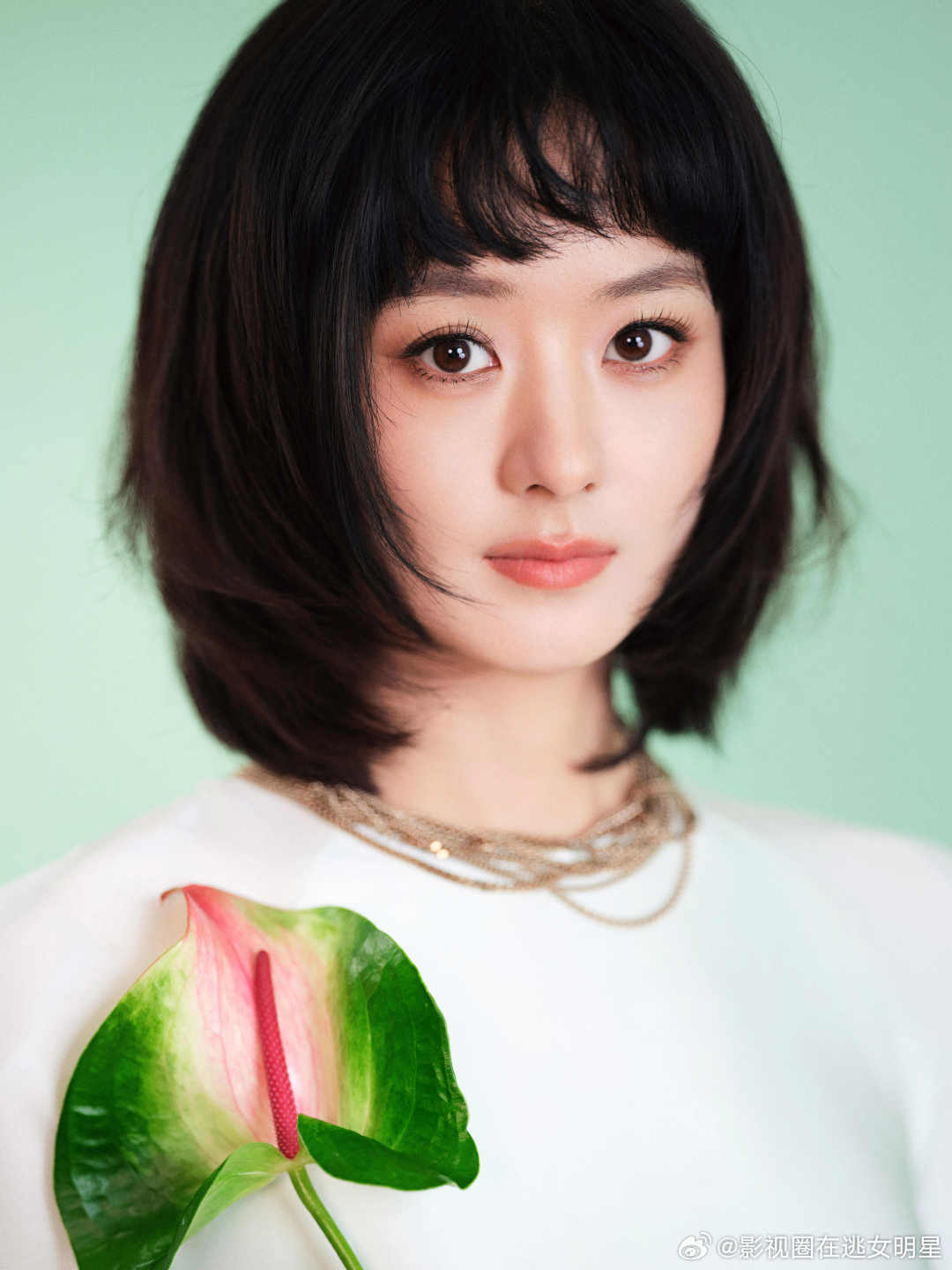 赵丽颖千禧层次感短发方可给赵丽颖做的千禧层次感短发赵丽颖千禧层次感短发！原来今晚