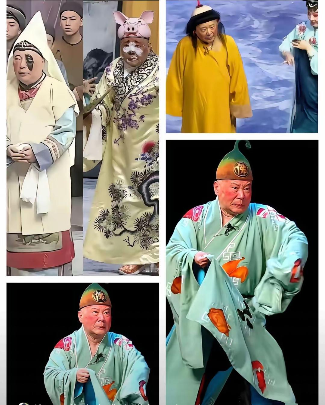 看看这图里郭德纲的扮相！猪八戒、白无常、济公，再加上那身花里胡哨的“富家济公”绿