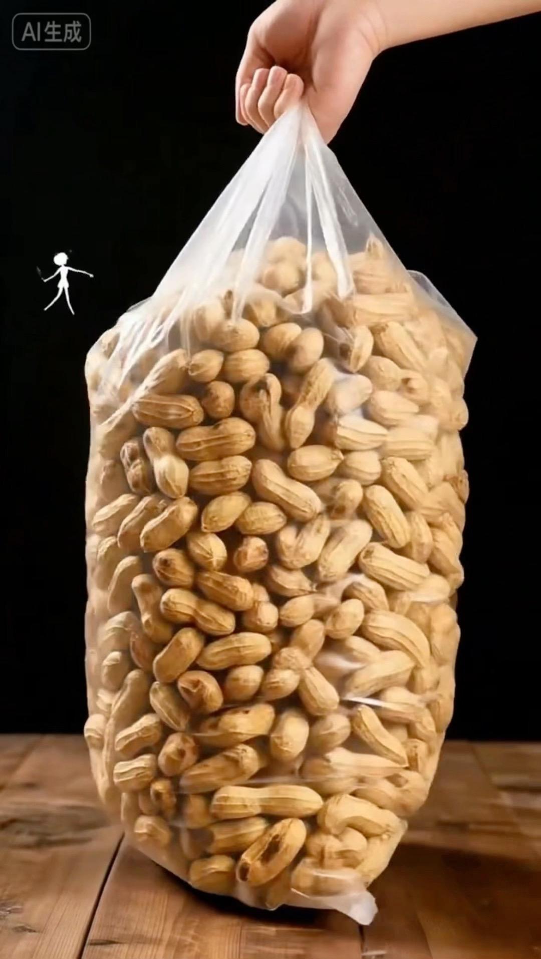 农家铁锅柴火炒花生！记忆里的童年味道，一口一个酥脆醇香，精选当季优质花...