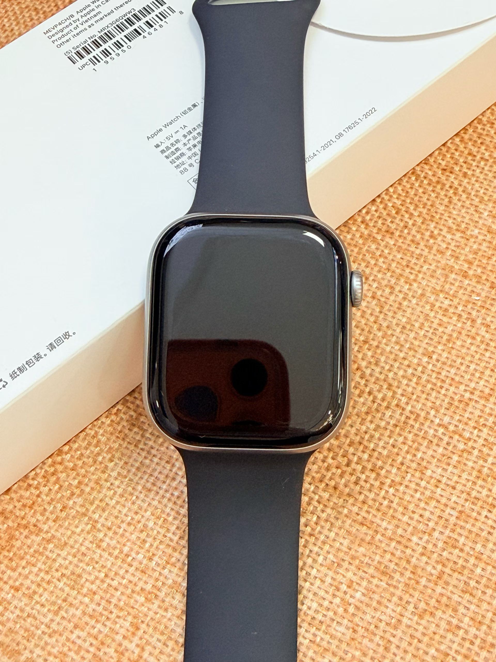 精品二手智能表苹果Watch S11灰46mm GPS8月17日激活，表带M/L