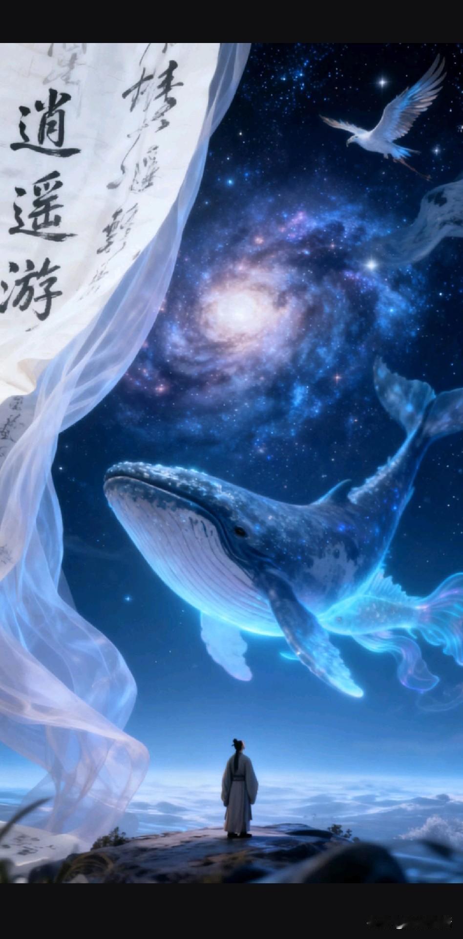 《逍遥游世：庄子教人的最高智慧》

漆园一梦蝶翩跹，物我两忘自天然。
得失常伴云