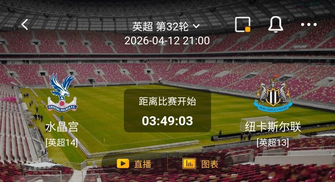 水晶宫vs纽卡斯尔联从主客场状态来看，水晶宫近4个联赛主场取得1胜1平2负，主场