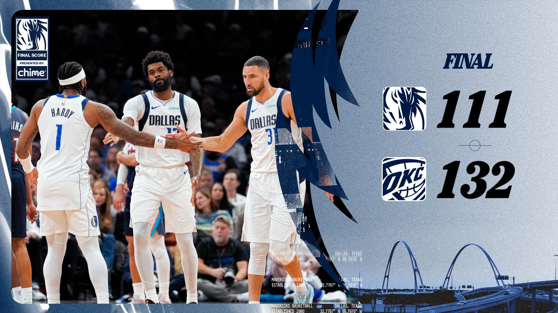 独行侠111-132惨败雷霆。本场比赛浓眉毫无状态，出战24分17秒，9投1中，