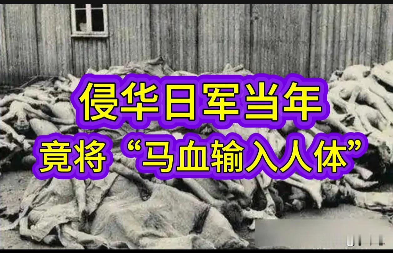 6月21日，日本共同社抖出个猛料：侵华日军当年竟搞过“马血输人”的人体实验。这哪